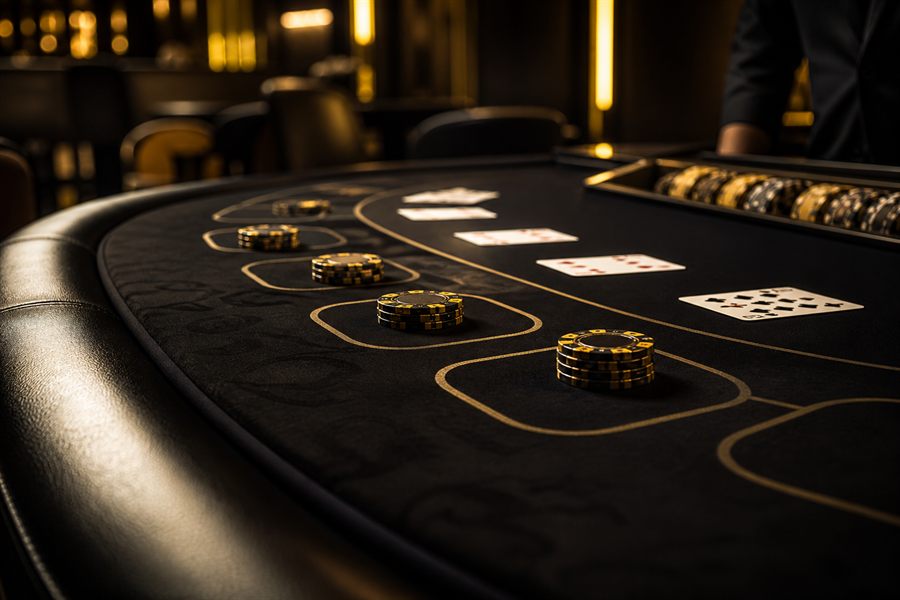 Krupiérka s kartami - baccarat live